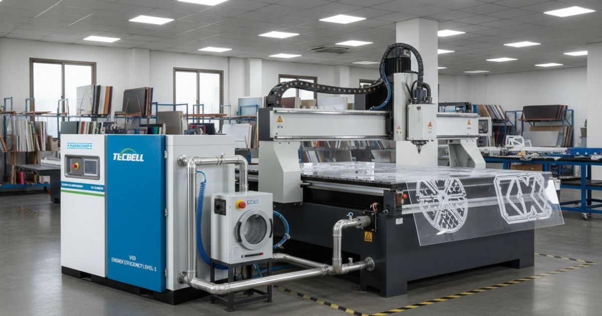 Tăng hiệu suất và độ chính xác khi cắt kim loại và phi kim loại khi dùng máy nén khí trục vít 1 may nen khi truc vit cua napacompressor giup tang hieu suat cho may cat laser 1